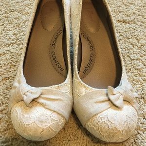 Jellypop cream heels size 9m